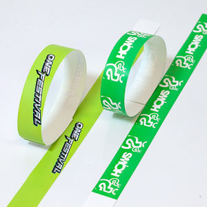 Легкий индивидуальный цветной дизайн логотипа <span class=keywords><strong>Rfid</strong></span> бумажный браслет идентификационный Tyvek двухсторонний браслет с наклейками - Product Image 3