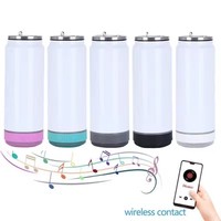 Thermos intelligent en acier inoxydable de 20 oz avec haut-parleur Bluetooth intelligent, personnalisation rapide, nouveau accessoire
