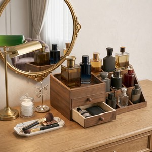 Organizador <span class=keywords><strong>de</strong></span> Colonia <span class=keywords><strong>de</strong></span> 3 Niveles con Estructura Escalonada para Hombre, Estante <span class=keywords><strong>de</strong></span> Exhibición con Cajón <span class=keywords><strong>de</strong></span> Almacenamiento para Perfumes - Product Image 4