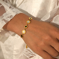 Bracelet à chiffres romains pour hommes et femmes, bijoux géométriques couleur or, tendance, vente en gros