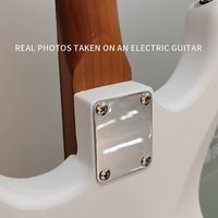 Plaque de renfort noire pour guitare électrique ST pour pont en métal de connexion de corps de cou-accessoire de guitare