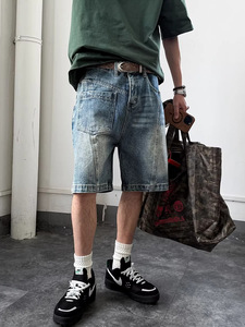 Jeans pour hommes Lavatic Hem avec détails Lava Edge, coupe droite, en denim, vente en gros - Product Image 2