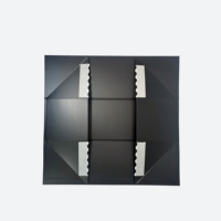 Boîte cadeau magnétique noire de luxe de taille étroite Bluk B4 pour l'emballage de vêtements avec ruban
