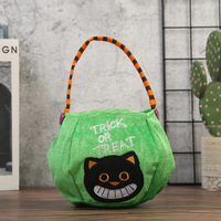 Sacs de Trick or Treat pour Halloween Panier fourre-tout pour enfants Sacs de faveur de fête d'Halloween personnalisés
