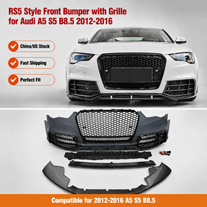 Kit de conversion pour <span class=keywords><strong>Audi</strong></span> A5 S5 2012-2016 B8.5 en <span class=keywords><strong>RS5</strong></span> : Pare-chocs avant et calandre nid <span class=keywords><strong>d</strong></span>'abeille – Modification de performance automobile (pièces de rechange) - Product Image 1