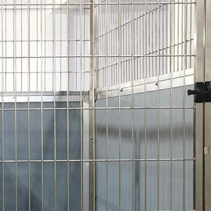 Köpekler kulübesi toptan özelleştirmek metal evcil kafes ağır veteriner köpek kulübesi köy run dayanıklı rüzgar geçirmez yeni köpekler kulübesi - Product Image 5