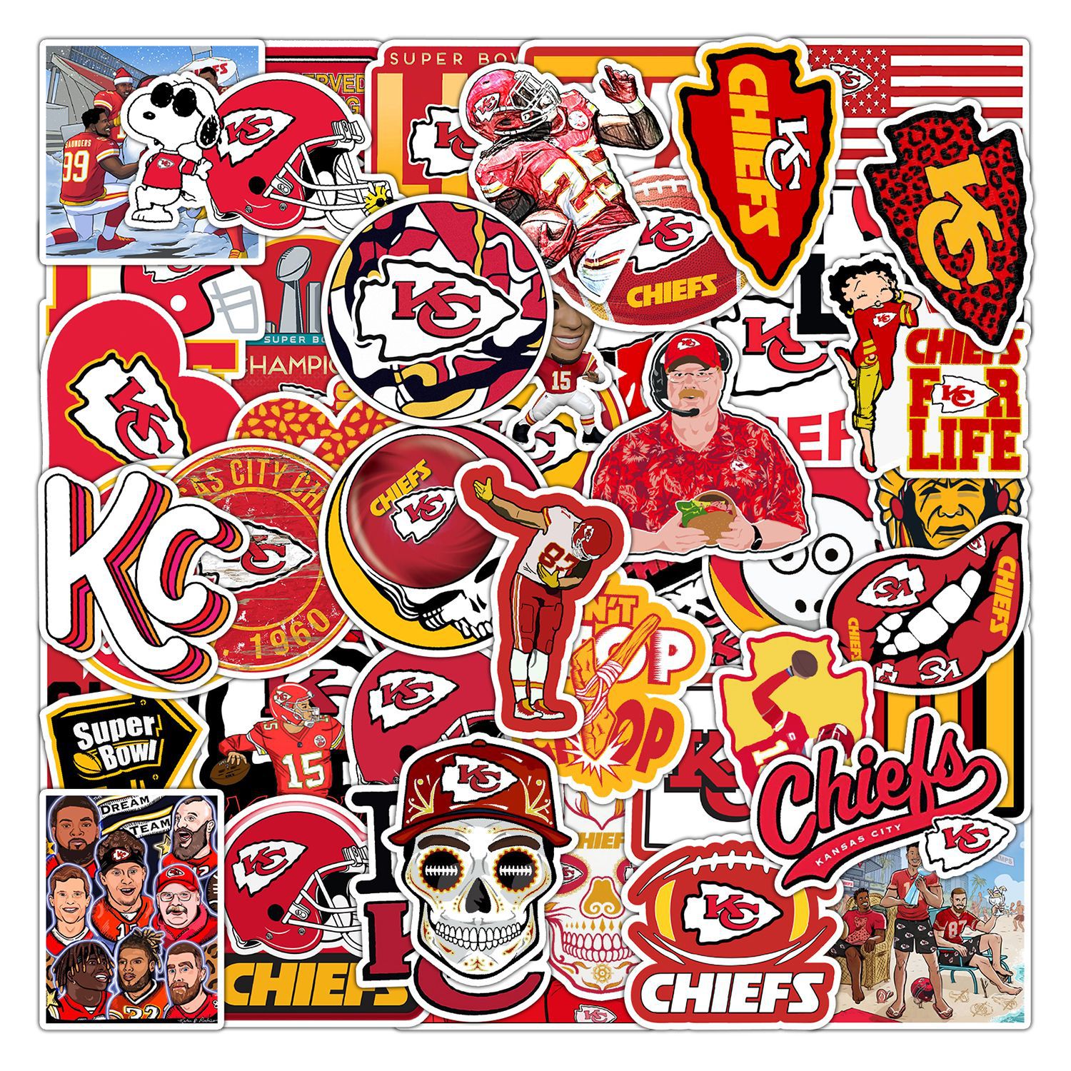 50Pcs/Bag 092 (Kansas City Chiefs)