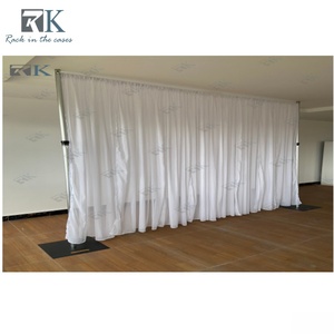 Telescopic Pipe and Drape Kit Aluminum Pipe and Drape <b>Frame</b> Detachable <b>Backdrop</b> Stand Kit for Outdoor Events - Product Image 3