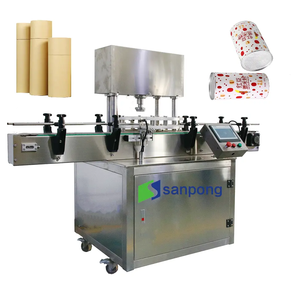 과일/건포도/파삭 파삭 한/견과 종이를 위한 자동적인 깡통 flaring 기계는 기계 음식 공장 포장 선을 밀봉할 수 있습니다
