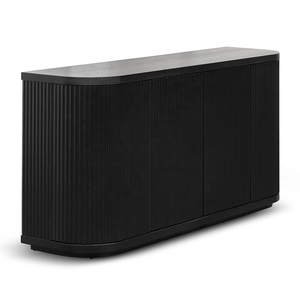 Nova Trắng 1.6m Veneer đá cẩm thạch hàng đầu tự chọn cho phòng ăn đồ nội thất phòng khách gỗ rắn trượt tambour cửa tủ - Product Image 5