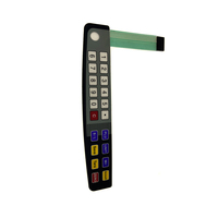 Panel Keypad membran lapisan grafis OEM/ODM dengan tombol untuk aplikasi peralatan rumah Keyboard & Keypad yang dapat disesuaikan