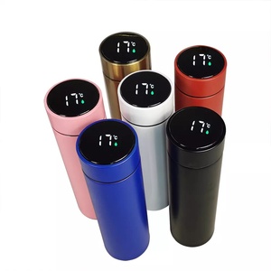 Bouteille d'eau numérique 500ml en acier inoxydable Sports Tomatodos Thermal Gourd 3 en 1 Smart Thermos - Product Image 1