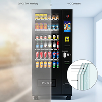 Pequeña Máquina Expendedora Refrigerada para Alemania, Compacta, con Vidrio de Triple Panel, Monitoreo Remoto SDK, Cumple con ADA y CE
