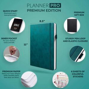 Juego de Cajas de Regalo con Diario de Tapa Dura de Cuero con Logotipo Personalizado Edición Pro Premium con Adhesivo - Product Image 2