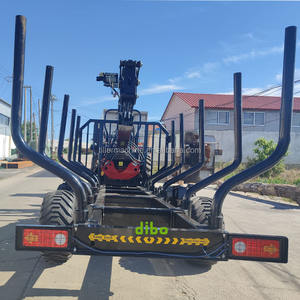 CE OEM ATV гидравлическое лесное оборудование бревенчатый лесной Грейферный подъемный кран с прицепом поворотный судовой кран деревянный бревенчатый лесной кран вагон - Product Image 6