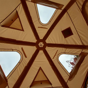 Carpa Domo para Exteriores de 4.6m de Diámetro, de Una Sola Capa, Resistente al Viento y a la Lluvia, con Protección UV, Plegable, para las Cuatro Estaciones - Product Image 1