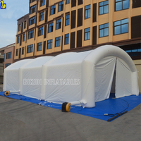 Bâche en PVC Durable de m, tente gonflable blanche pour événement en plein air avec souffleur