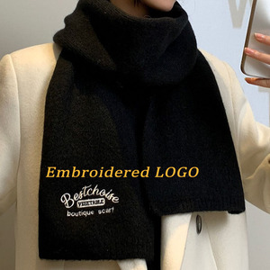 Biểu Tượng Tùy Chỉnh Cashmere Mùa Đông Khăn Ấm Mềm Pashmina Cổ Chiếc Khăn Len Khăn Choàng Chăn Phụ Nữ Kẻ Sọc Tua Cho Phụ Nữ - Product Image 4