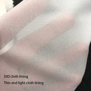 Vải Lót Mềm 30d Vải Nhẹ Cho Nữ Có Lớp Lót Bằng Lụa Chiffon Lót Rộng 150CM - Product Image 3