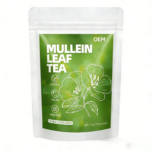 Thé Herbal OEM à base de Feuilles de Molène pour le Confort Respiratoire et de la Gorge, Végétalien et Sans OGM, 20 Sachets de Thé (1,5g chacun) en Boîte - Product Image 1