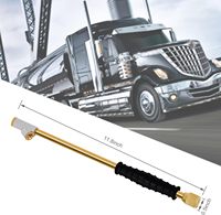 1/4" FNPT Extended Reach Dual Head Air Chuck, 2-Way Connection 11.8" Extended Brass Air Chuck With Rubber Handle
