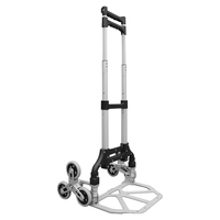 Tianyu chariot à provisions pliable à 6 roues en alliage d'aluminium léger chariot à main portable chariot d'escalade avec support OEM