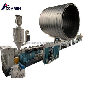 Línea de Producción de Tuberías de Pared Hueca en Espiral Totalmente Automática al Mejor Precio, Extrusión de PE/PP/HDPE, Motor, Rodamiento, Bomba de Alta Presión - Product Image 1