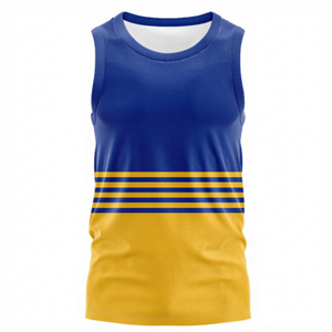 Camiseta sin Mangas de Rugby NRL Blanca, Cuello Redondo, Absorbe la Humedad, Color Sólido, para Todas las Temporadas, para Adultos - Product Image 5