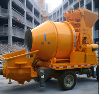 JOVE Ventes Flash : Pompe à béton mobile diesel tout-en-un, 350 m³/h, pour le transport et le mélange de béton, petite pompe à béton pour coulage