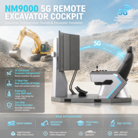 Parallel Driving Cockpit Autonomous Pilot Triple FHD Display Teleoperation Takeover Station for Smart Fleets
