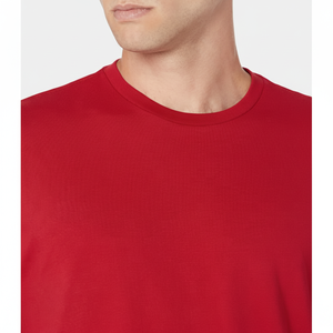 Camiseta de Moda de Manga Corta para Hombre, Jersey de Poliéster/Algodón, Diseño Elástico de Alta Comodidad, Logotipo Personalizado en Color, Transpirable, Talla Grande - Product Image 1