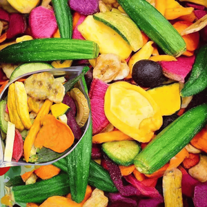 Chips de fruits et légumes mélangés croustillants de qualité supérieure, fruits et légumes mélangés séchés, collations saines - Product Image 4