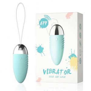 Vibrador de 10 frequências para homens e mulheres, vibrador adulto de controle de aplicativo, vibrador de bala para mulheres, masturbação, sexo, com corda - Product Image 5