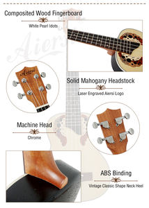 Aiersi อูคูเลเล่แบบ Ovation 21นิ้วโซปราโนเกรดสูงเครื่องดนตรีขนาดเล็กทุกขนาด - Product Image 5
