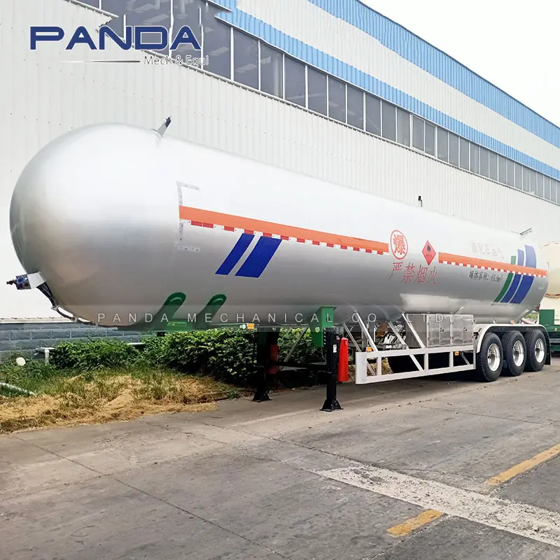 Panda LPG Tanker Bán Trailer, Vận Chuyển LPG Semitrailer, Bullet Lpg Tanker Trailer