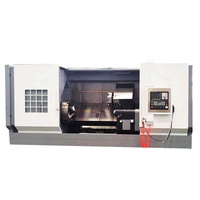 Tour CNC horizontal à lit incliné, modèle TCK700, système GSK, robuste, 2 axes, 12 postes à outils