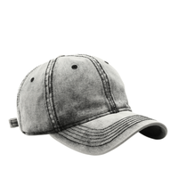 Cappellino da Baseball in Cotone Lavato Vintage a 6 Pannelli, Colore Unico, Logo Personalizzato, Ricamo 3D, Stile Retrò