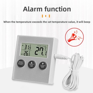 Thông Minh Mini Kỹ Thuật Số Nhiệt Kế Tủ Đông Nhiệt Độ Đo Cho Nhà Văn Phòng Xe Bé Phòng Nhỏ Phòng Màn Hình Hộ Gia Đình Nhiệt Kế - Product Image 2