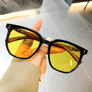 Visión cercana de grano de madera transparente de Marco grande de alta calidad para mujeres con grado de lente coreano súper ligero cara grande ojo redondo Masculino - Product Image 4