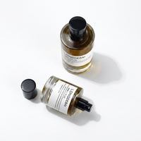 Flacon de parfum en verre transparent de luxe, rond, à sertir, vide, 50 ml, 100 ml, avec boîte, pour la fabrication de cosmétiques