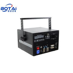 BOTAI 30W RGB lazer projektör yüksek güçlü tam renkli ışın efektleri gece kulüpleri için ses aktivasyon manzara yayan kırmızı mavi - Product Image 3