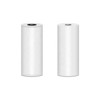 Printer termal Mini portabel dengan perekat 57*25mm rol kertas Label dapat disesuaikan warna vinil tahan air untuk kemasan