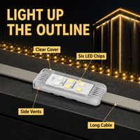 Luces LED de Punto RGB RGBW, Negras y Grises, Módulo LED Impermeable IP67, Fuente de Luz Puntual para Exteriores, Pixel LED, 6 Piezas