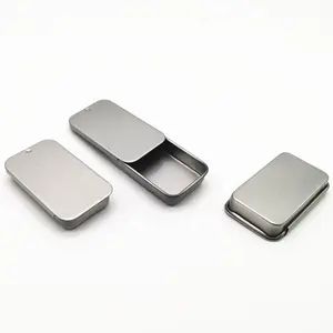 Schöne Mini Tin Jar Case Schiebe abdeckung Lagerung Verpackung Metall Tin Box