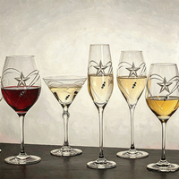 Copas de Champán de Cristal Grabadas Personalizadas, OEM ODM, Hechas a Mano, 210 ml, para Aniversario, Caja de Regalo, Despedida de Soltera, Copa de Champán con Forma de Corazón