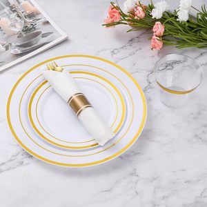 Juego de Cubiertos Desechables Personalizados para Bodas y Fiestas, Color Oro Rosa, Sin BPA, Plástico Resistente, Mini Cubiertos con Cucharas para Sopa y Servilletas - Product Image 5