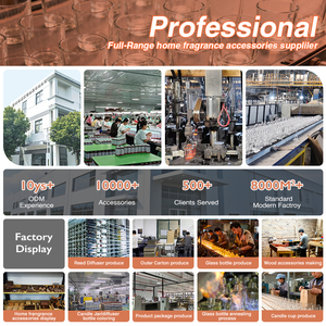 MESCENTE 9oz Pot à bougie en verre givré de luxe résistant à la chaleur avec mèche en bois et cire de soja, vente en gros, pot à bougie personnalisé avec couvercle - Product Image 4