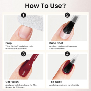 ZOONI 12ml Vernis Gel Couleur Naturelle Sans HEMA Sans TPO Personnalisable avec Logo Privé Soak Off Nail Art French Nail Enamel Gel Varnish - Product Image 6