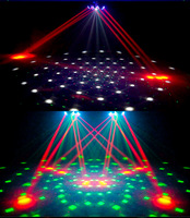 Luz Móvil de Cabeza LED de 150W, Luces de Bola Mágica Láser, 6 Ojos, DMX, KTV, Discoteca, DJ, Boda, Fiesta de Navidad, RGBW, Luz de Escenario para Club