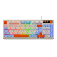 2026 Nieuwste Hot-selling Volledig formaat USB Bedraad Desktop Computer Toetsenbord RGB Luminescerend Mechanisch Touch Gaming Toetsenbord
